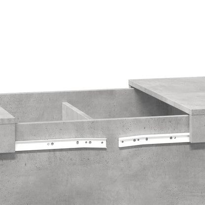 Salongbord Sofabord Betonggrå 80x55x40 cm