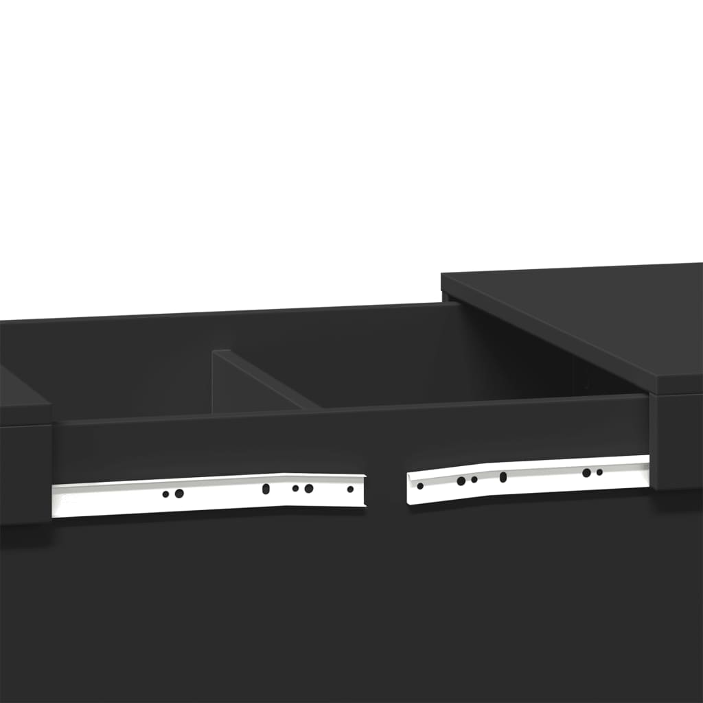 Salongbord Sofabord Svart 100x55x40 cm