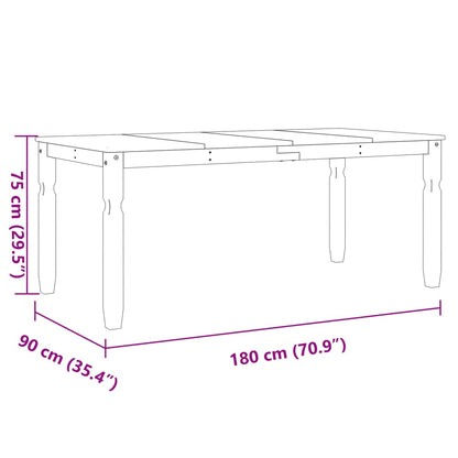 Spisebord Kjøkkenbord Corona 180x90x75 cm heltre furu