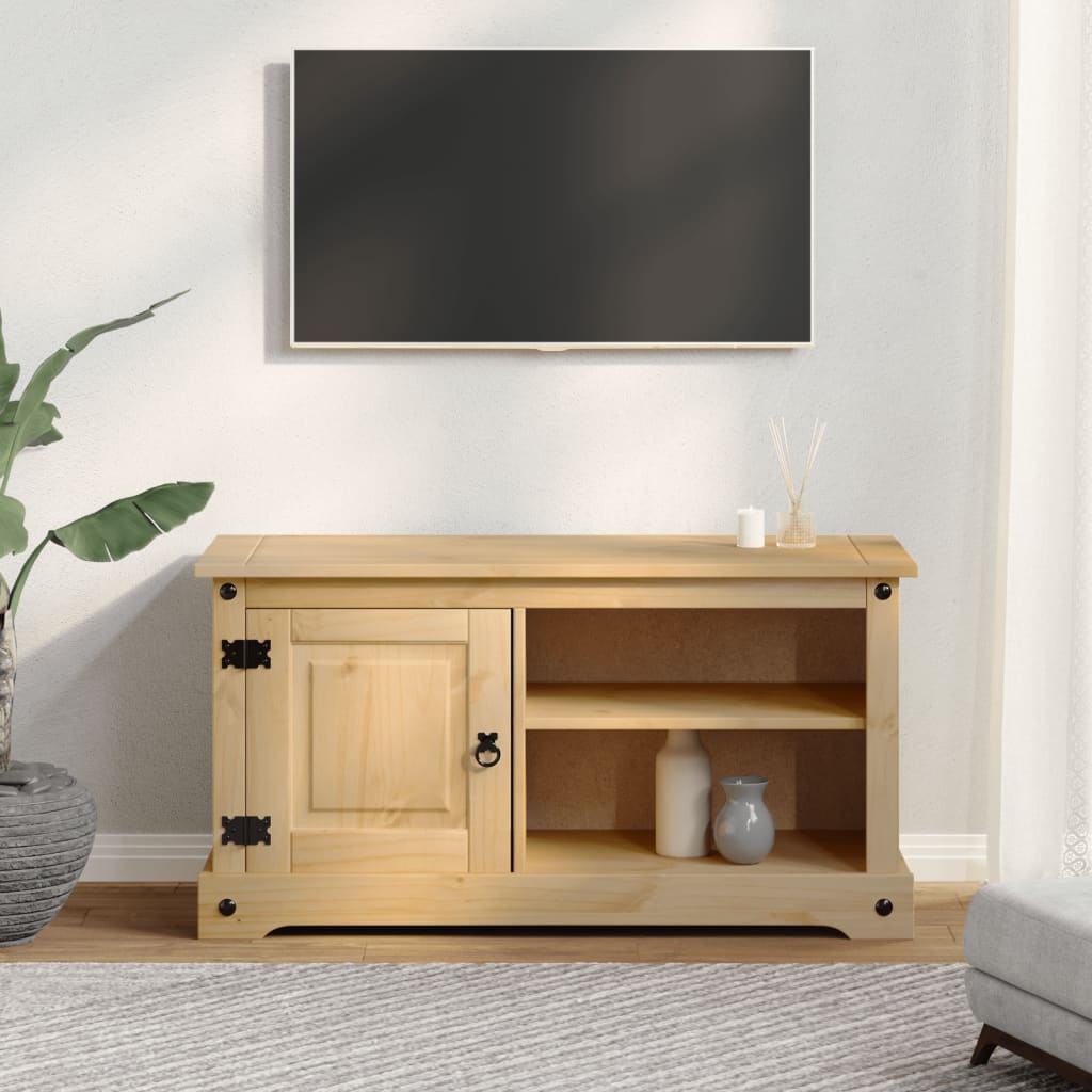 TV-benk Corona 100x37x52 cm heltre furu