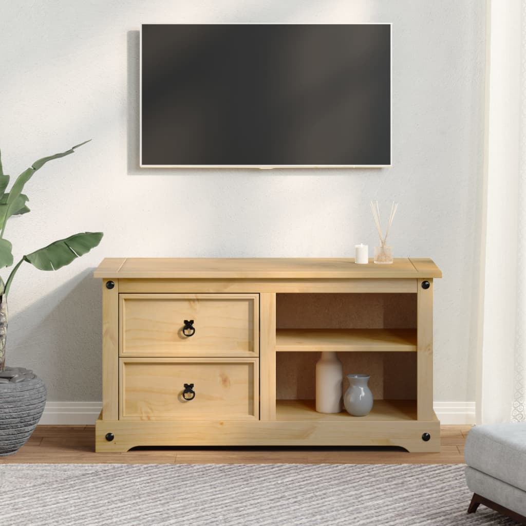 TV-benk Corona 100x40x52 cm heltre furu