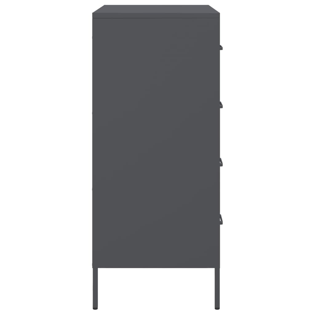 Kommode DIV. antrasitt 68x39x89 cm stål