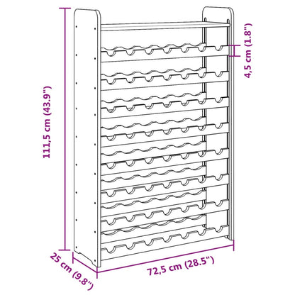 Vinstativ med toppbrett 72,5x25x111,5 cm heltre furu