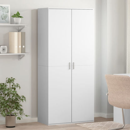 Skoskap Skohylle Skobenk Hvit 80x39x178 cm