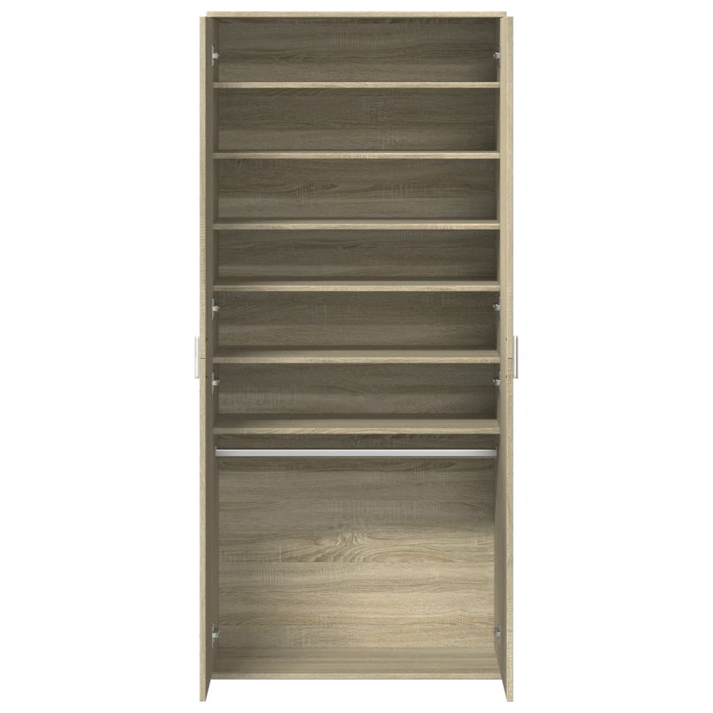 Skoskap Skohylle Skobenk Sonoma Eik 80x39x178 cm