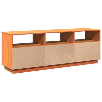 TV-benk voksbrun 140x37x50 cm heltre furu