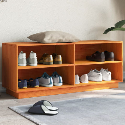 TV-Møbel Tre Brun Tv-benk voksbrun 110x34x45 cm heltre furu