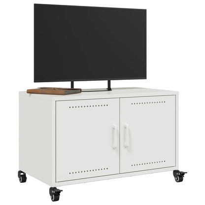 TV-benk hvit 68x39x43,5 cm stål