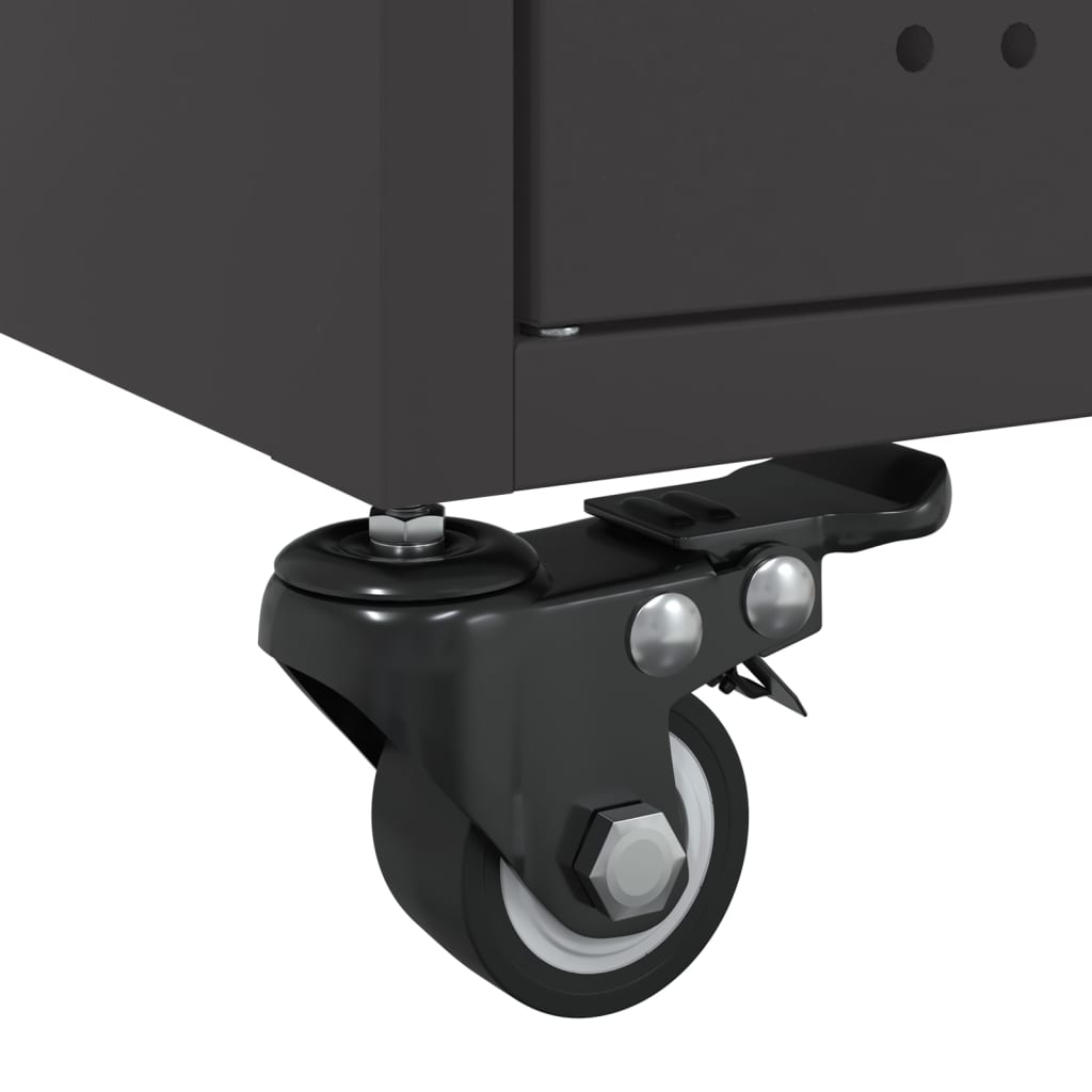 Salongbord Sofabord Svart 68x50x43,5 cm stål