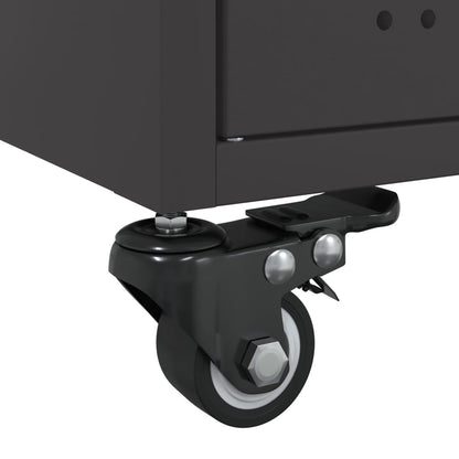 Salongbord Sofabord Svart 68x50x43,5 cm stål