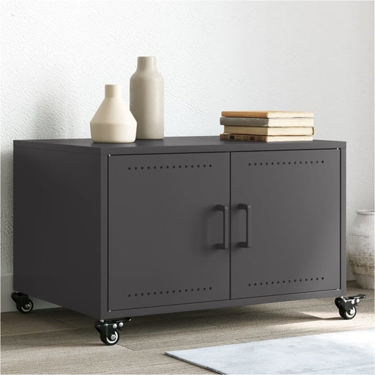 Salongbord Sofabord Svart 68x50x43,5 cm stål