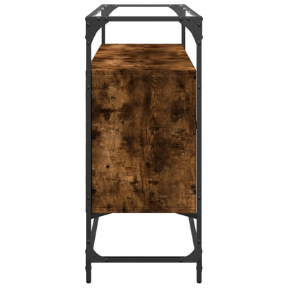 Skjenk Røkt Eik med glasstopp 98x35x81 cm