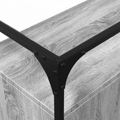 Skjenk Sonoma Grå med glasstopp 98x35x81 cm