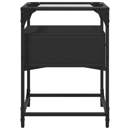 Nattbord Sengbord Svart 40x40x55 cm