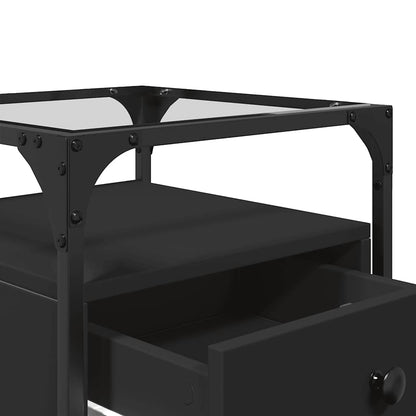 Nattbord Sengbord Svart 40x40x55 cm