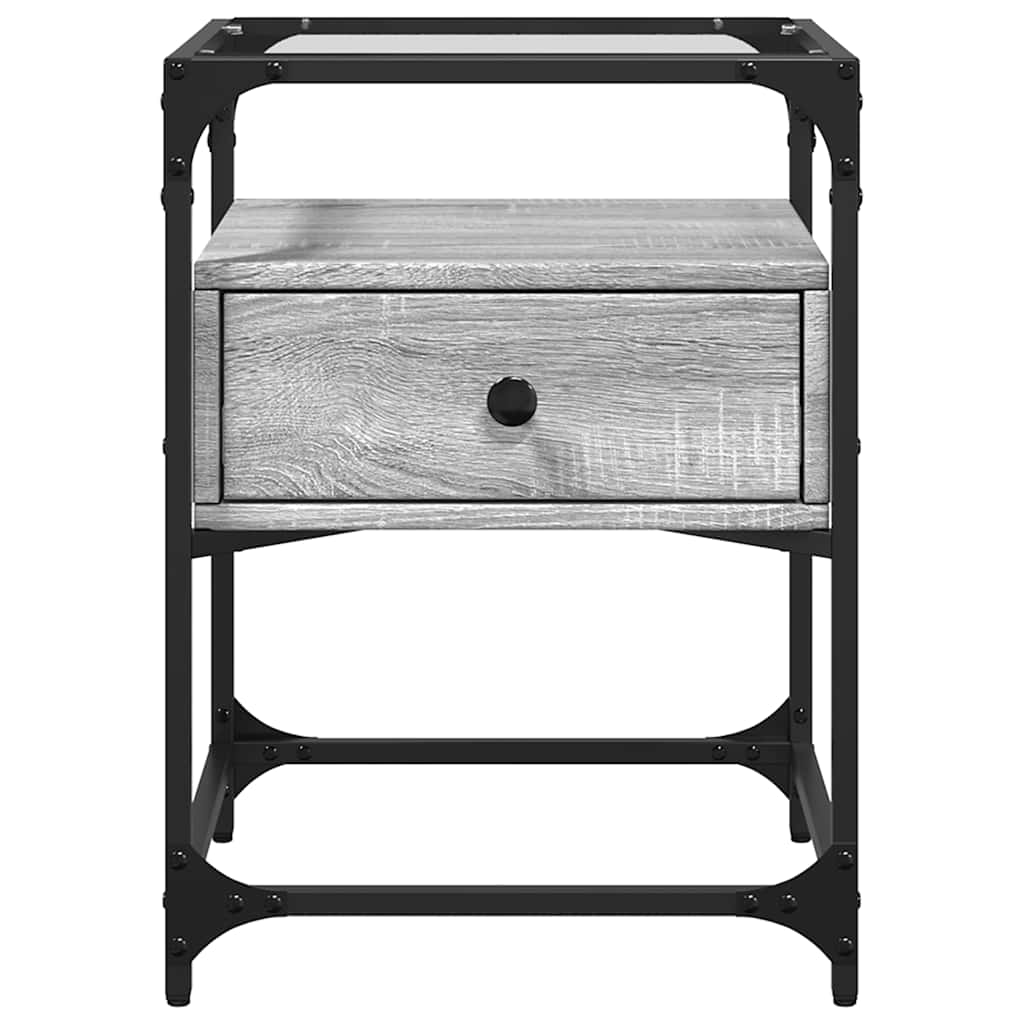 Nattbord Sengbord Sonoma Grå 40x40x55 cm