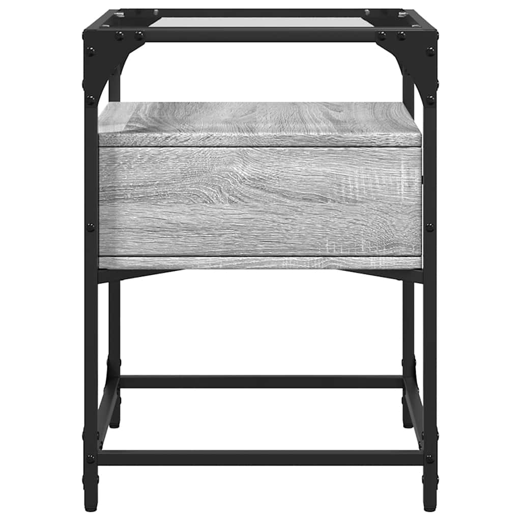 Nattbord Sengbord Sonoma Grå 40x40x55 cm