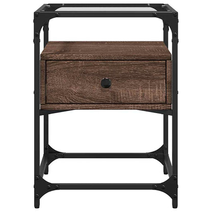 Nattbord Sengbord Brun Eik 40x40x55 cm