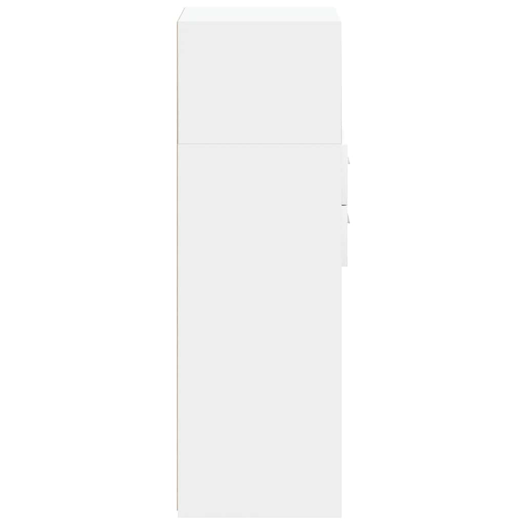 Bokhylle Hvit 40x42,5x124 cm