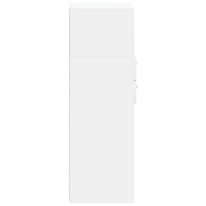 Bokhylle Hvit 40x42,5x124 cm