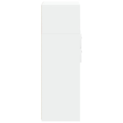 Bokhylle Hvit 45x42,5x124 cm