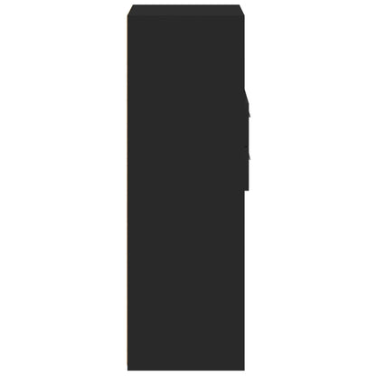 Bokhylle Svart 45x42,5x124 cm