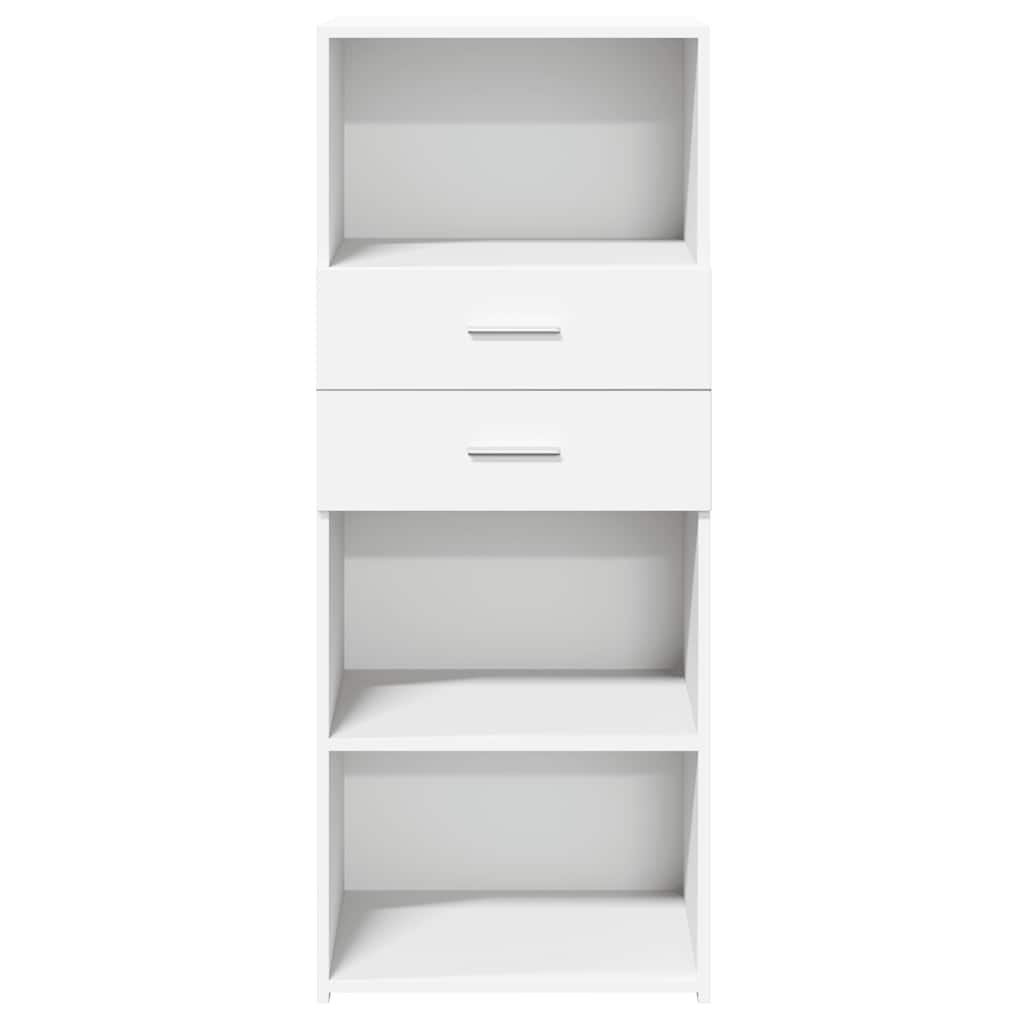 Bokhylle Hvit 50x42,5x124 cm