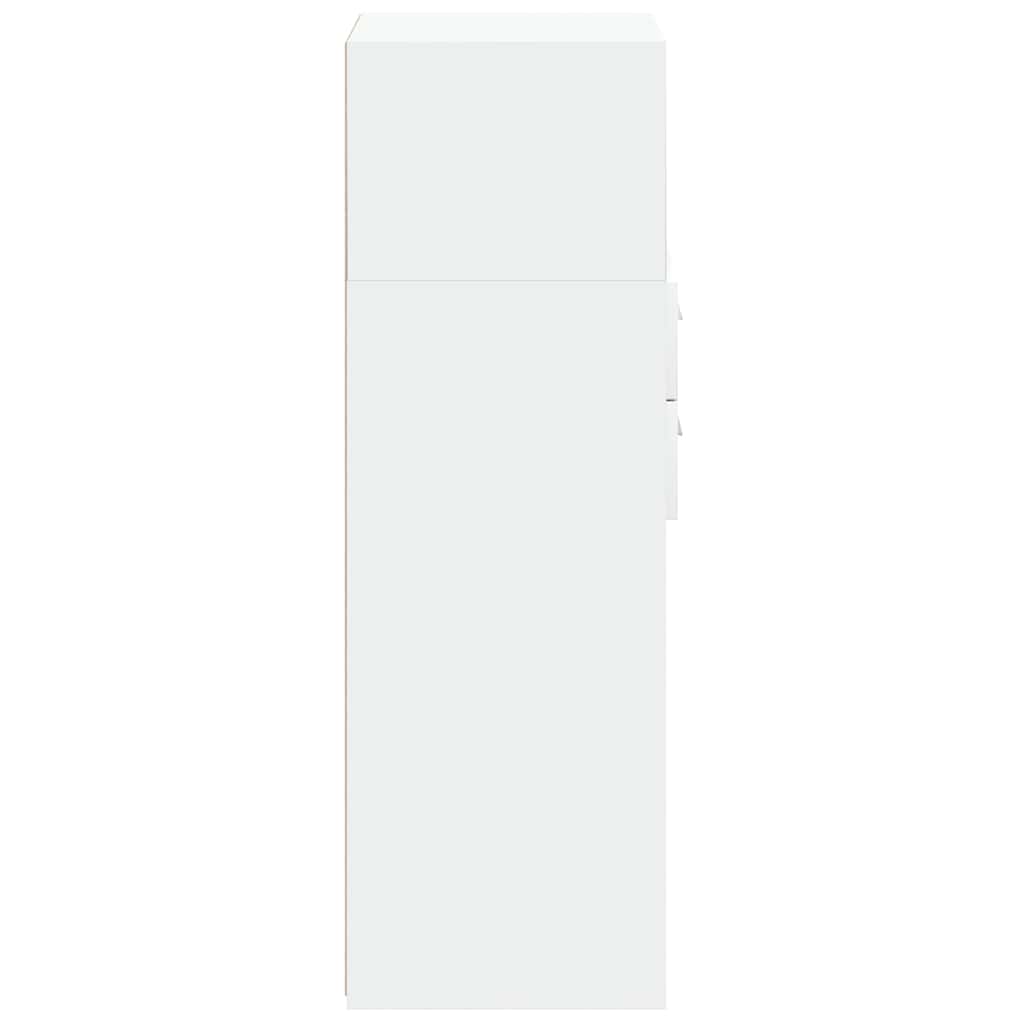 Bokhylle Hvit 50x42,5x124 cm
