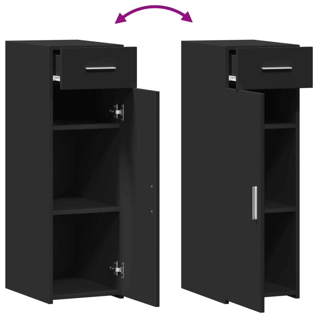 Skjenk Svart 30x42,5x93 cm