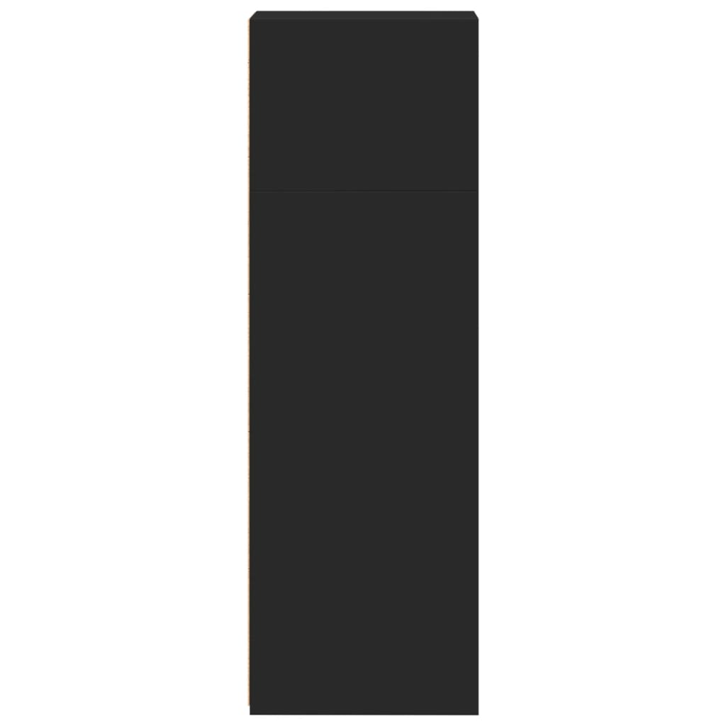 Bokhylle Svart 30x41x124 cm