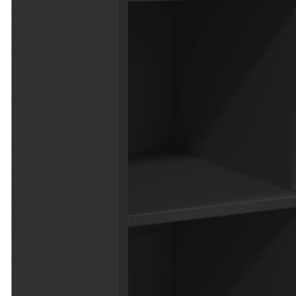 Bokhylle Svart 30x41x124 cm
