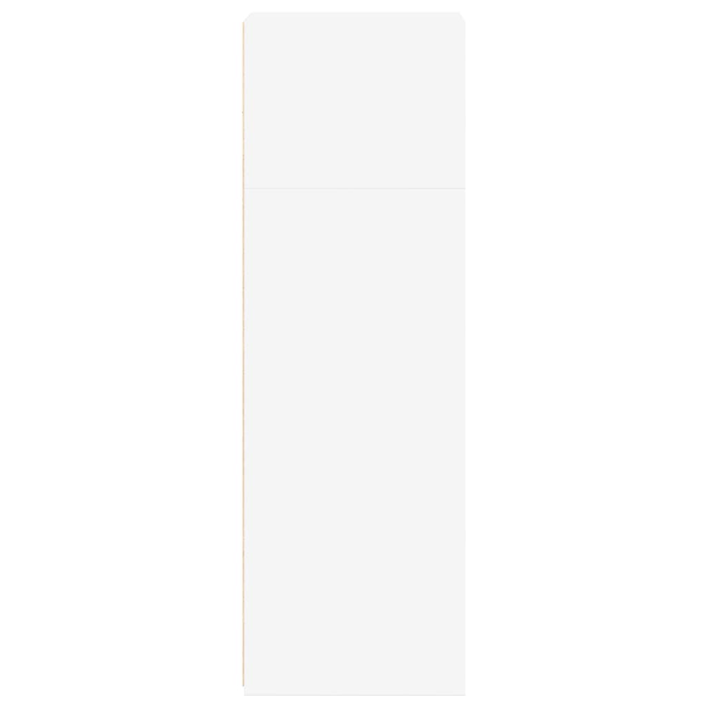 Bokhylle Hvit 40x41x124 cm