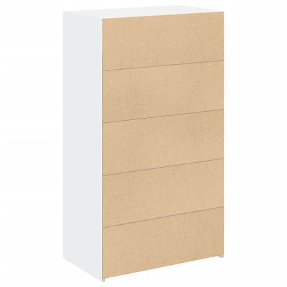 Bokhylle Hvit 70x41x124 cm