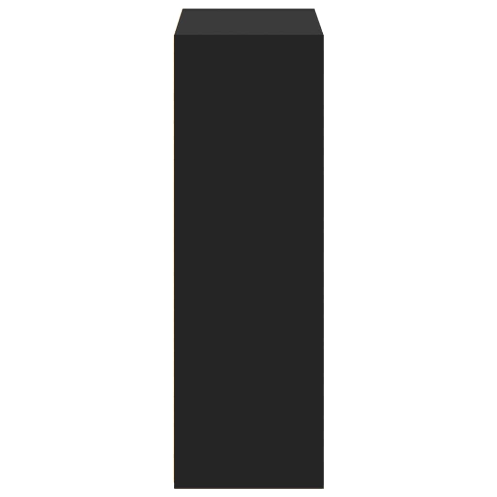 Bokhylle Svart 70x41x124 cm