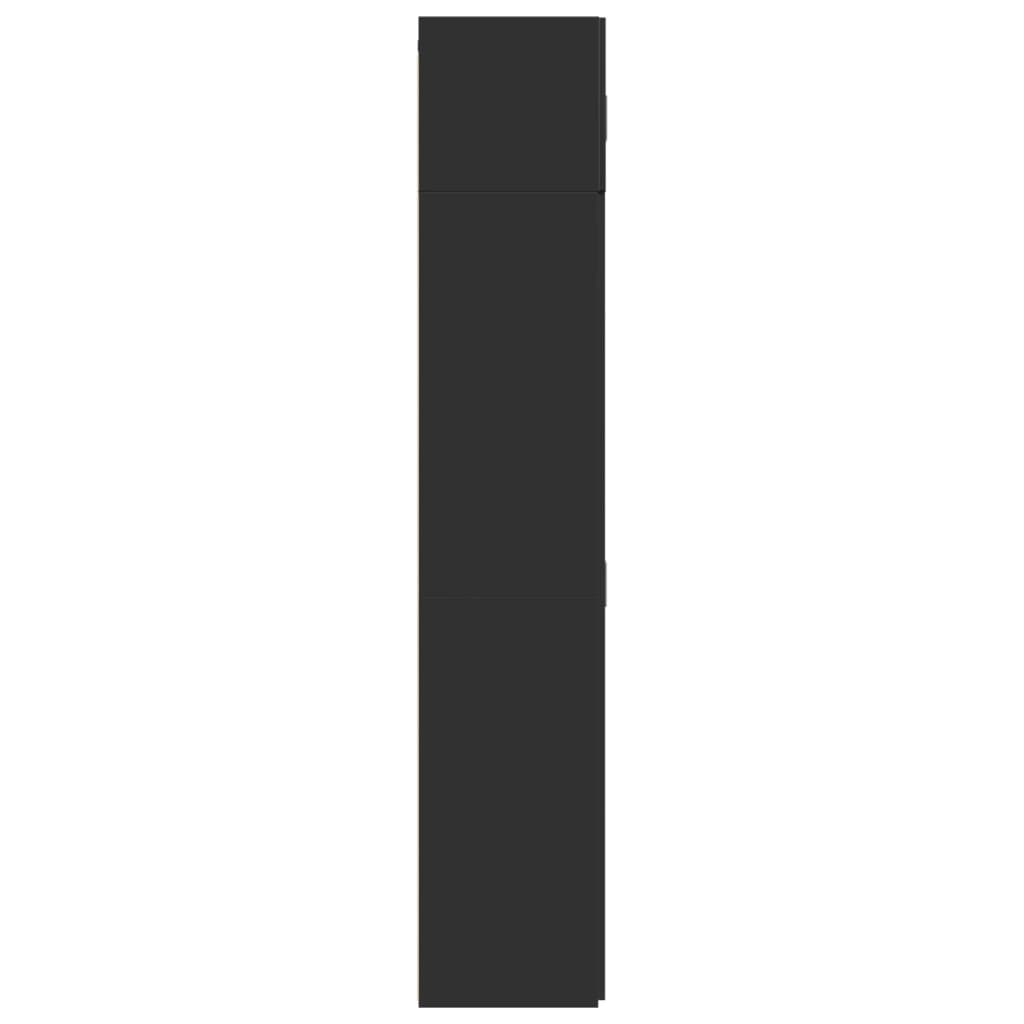 Skap Svart 70x42,5x225 cm