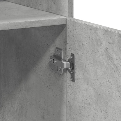 Skap Betonggrå 70x42,5x185 cm