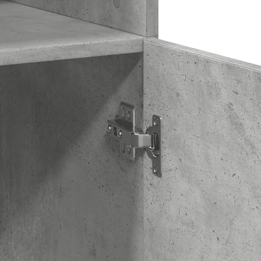 Skap Betonggrå 80x42,5x185 cm