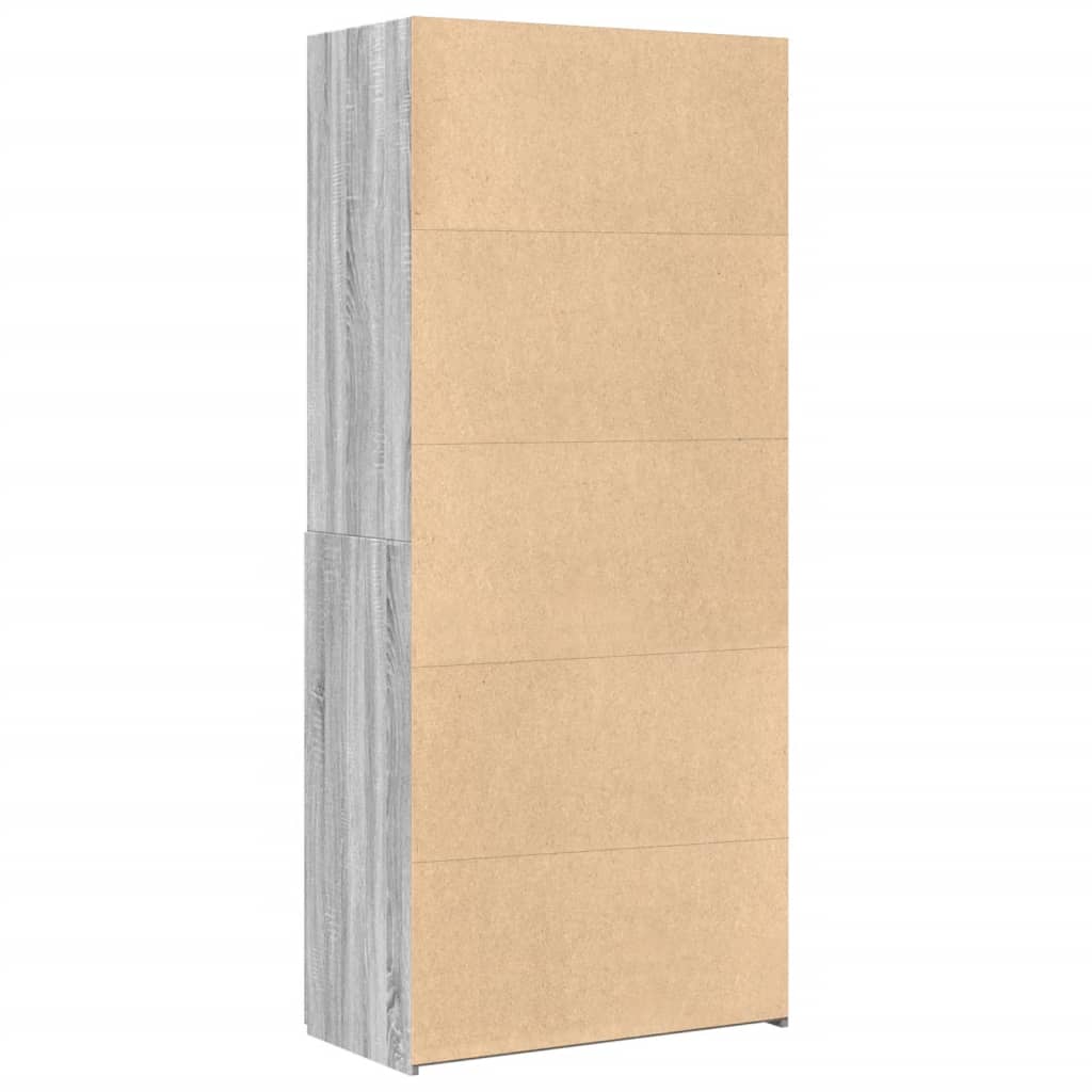 Skap Sonoma Grå 80x42,5x185 cm