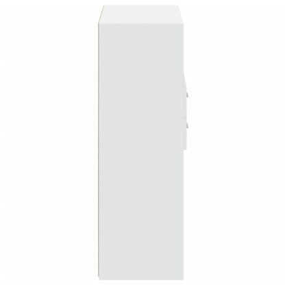 Bokhylle Hvit 80x42,5x124 cm