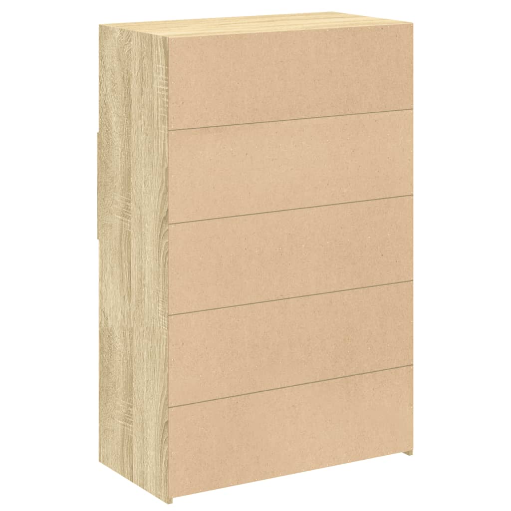 Bokhylle Sonoma Eik 80x42,5x124 cm