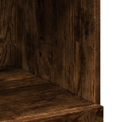 Bokhylle Røkt Eik 80x42,5x124 cm