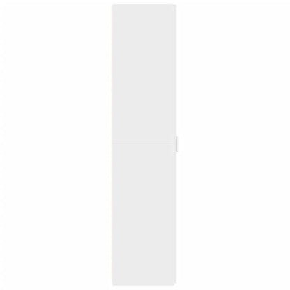 Bokhylle Hvit 30x42,5x185 cm