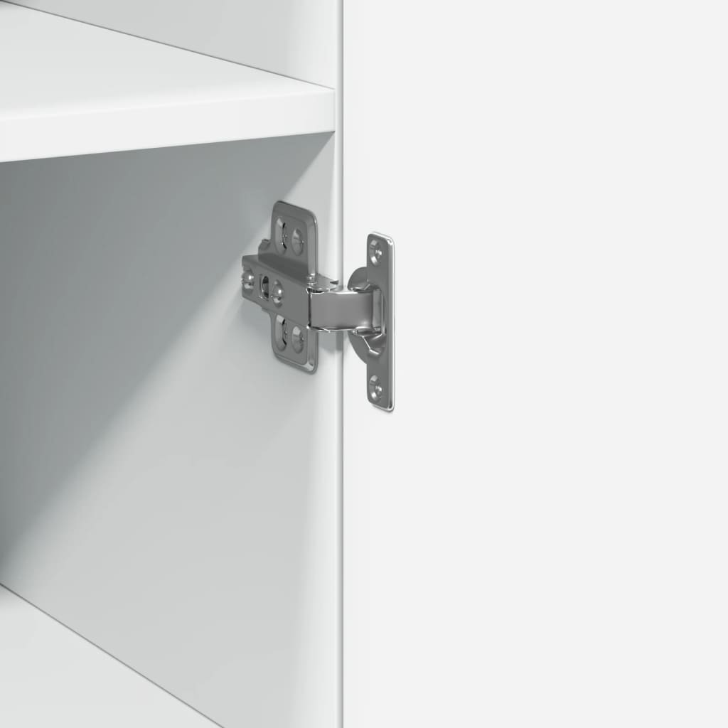 Bokhylle Hvit 30x42,5x185 cm