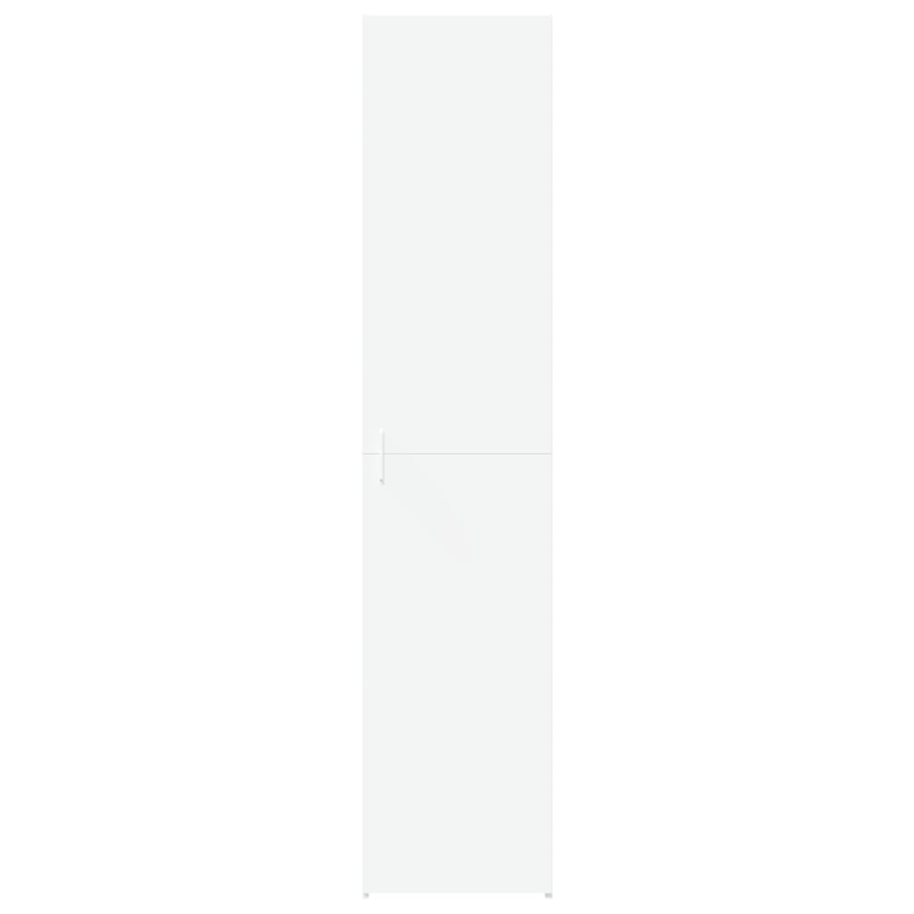 Bokhylle Hvit 40x42,5x185 cm