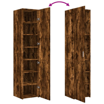 Bokhylle Røkt Eik 40x42,5x185 cm