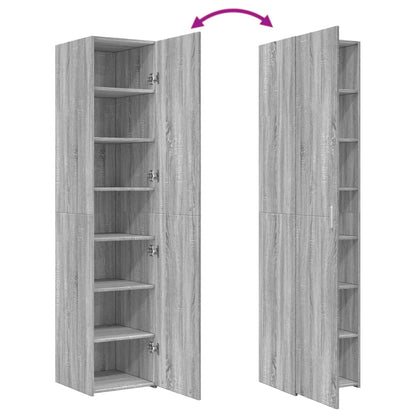 Bokhylle Sonoma Grå 40x42,5x185 cm