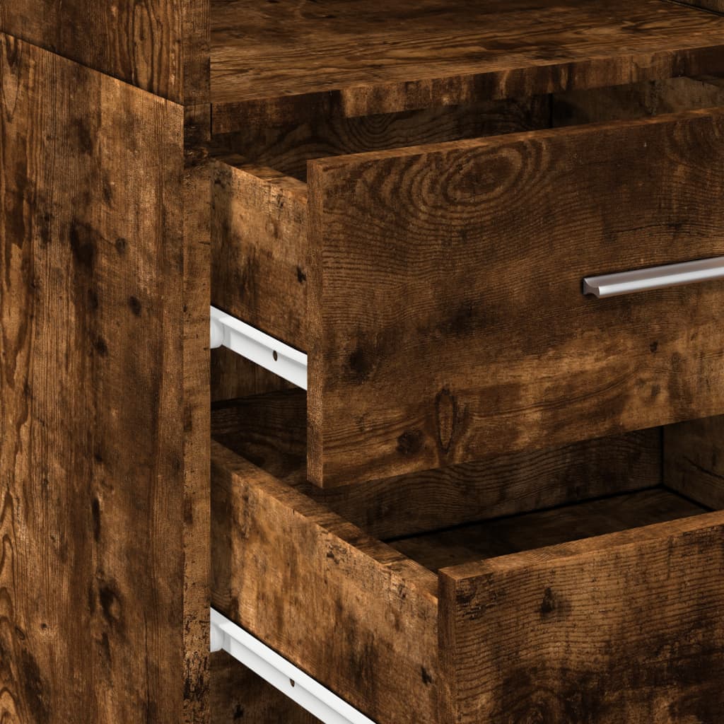 Bokhylle Røkt Eik 40x42,5x185 cm