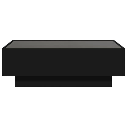 Salongbord Sofabord Svart med LED 90x50x30 cm