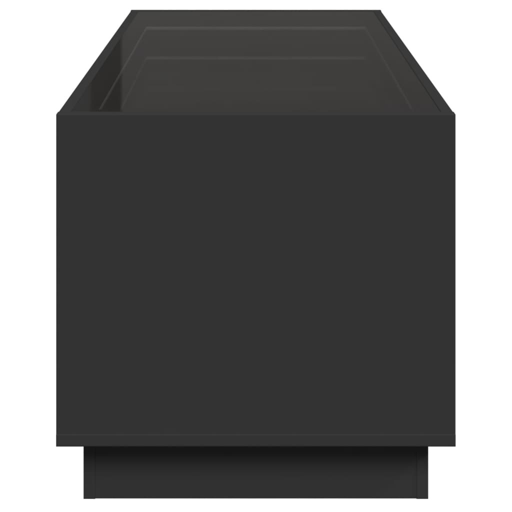 Salongbord Sofabord Svart med Infinity LED 90x50x50 cm