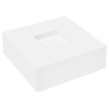 Salongbord Sofabord Hvit 100x100x40 cm